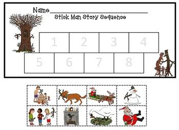 Printable Stickman Story Sequencing